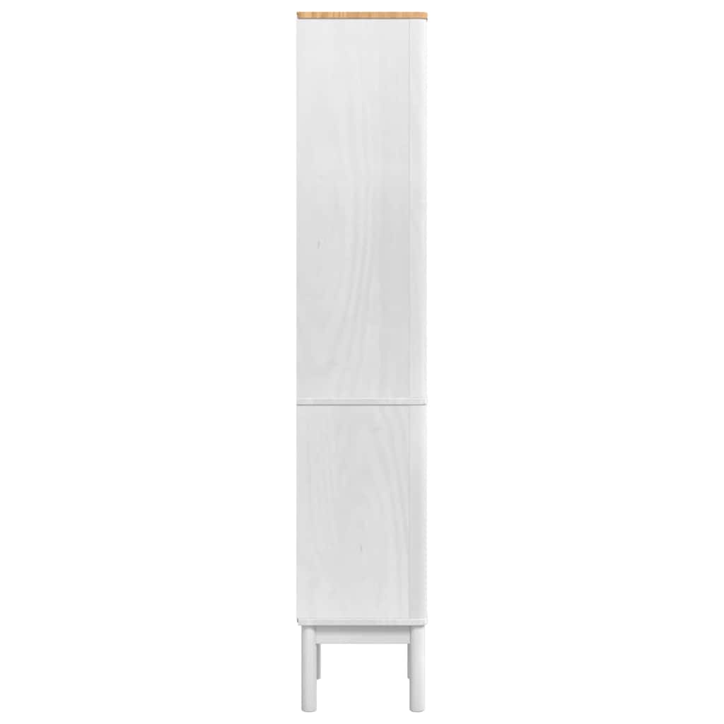 vidaXL Wysoka szafka łazienkowa z półką FLORO Biały 35 x 30 x 160 cm
