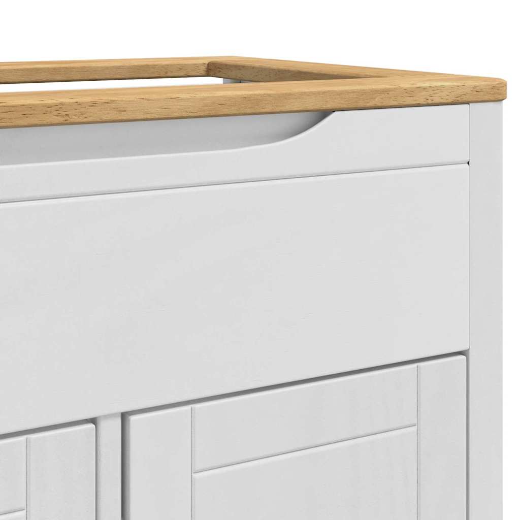 vidaXL Szafka pod umywalkę z półką FLORO Biały 60 x 40 x 80 cm