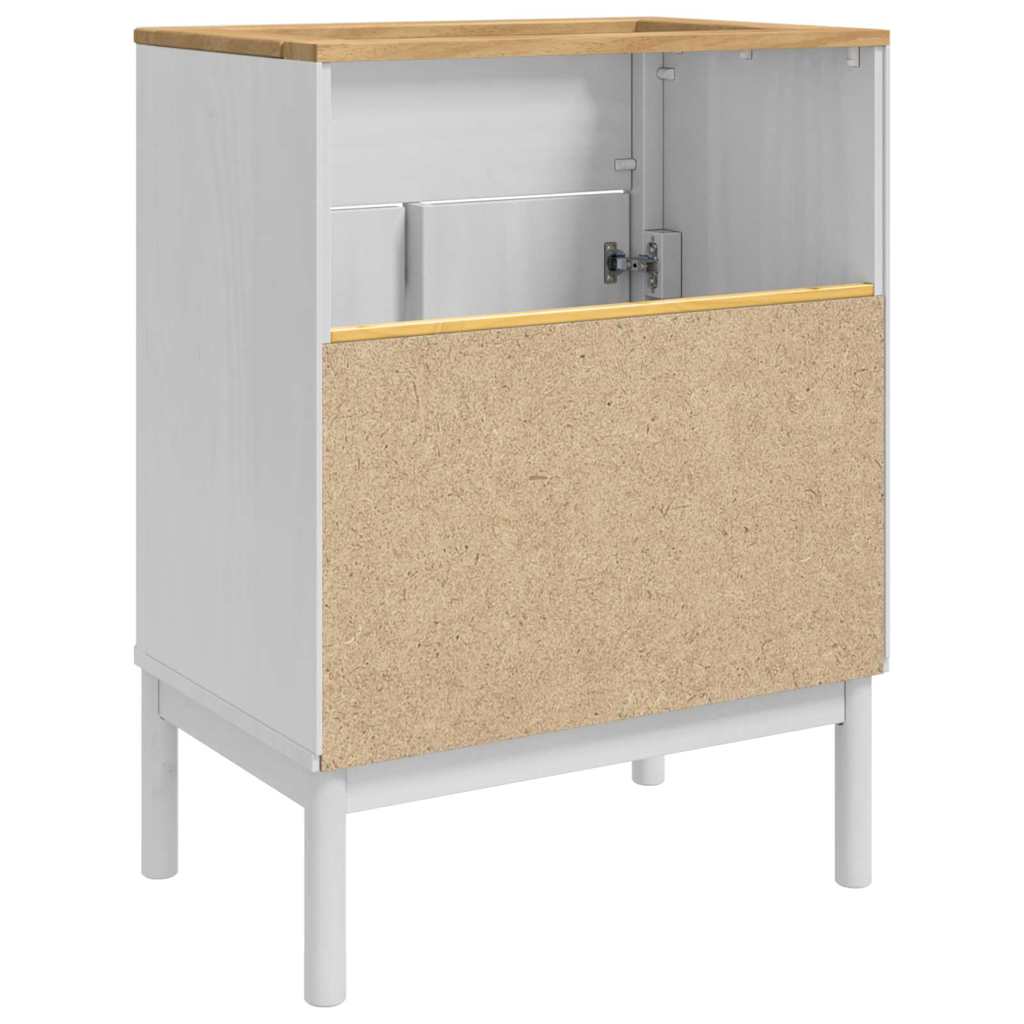 vidaXL Szafka pod umywalkę z półką FLORO Biały 60 x 40 x 80 cm