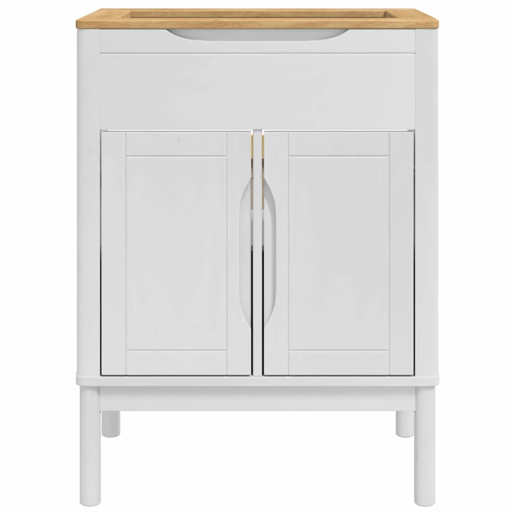 vidaXL Szafka pod umywalkę z półką FLORO Biały 60 x 40 x 80 cm