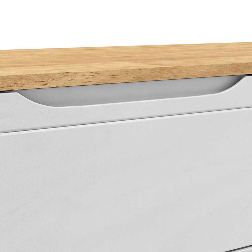 vidaXL Ławka do korytarza z szufladą FLORO Biały 115 x 40 x 45 cm
