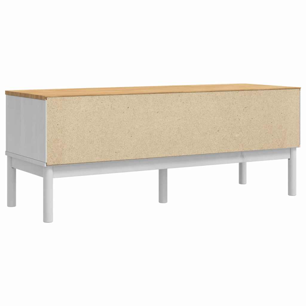 vidaXL Ławka do korytarza z szufladą FLORO Biały 115 x 40 x 45 cm