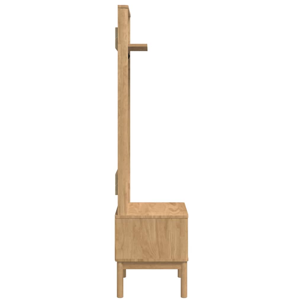 vidaXL Szafka do korytarza z półką FLORO Woskowy Brąz 50 x 40 x 158 cm