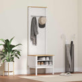 vidaXL Szafka do korytarza z półką FLORO Biały 50 x 40 x 158 cm