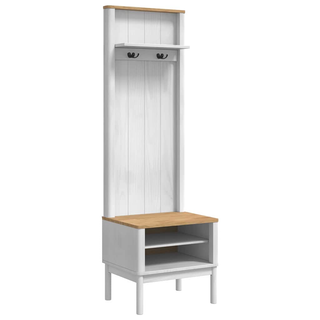 vidaXL Szafka do korytarza z półką FLORO Biały 50 x 40 x 158 cm