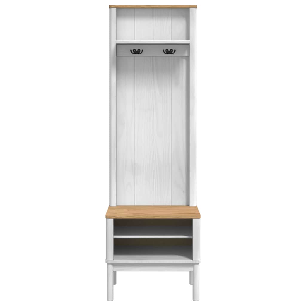 vidaXL Szafka do korytarza z półką FLORO Biały 50 x 40 x 158 cm