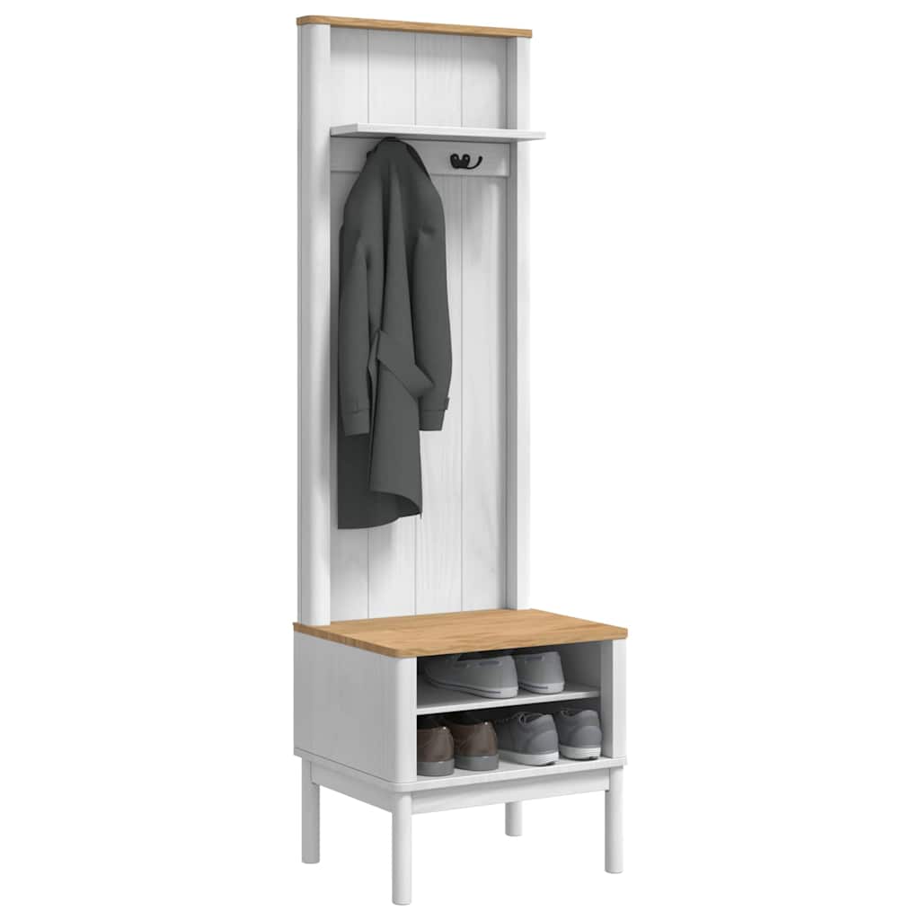 vidaXL Szafka do korytarza z półką FLORO Biały 50 x 40 x 158 cm