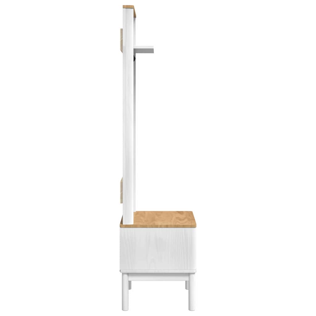 vidaXL Szafka do korytarza z półką FLORO Biały 50 x 40 x 158 cm