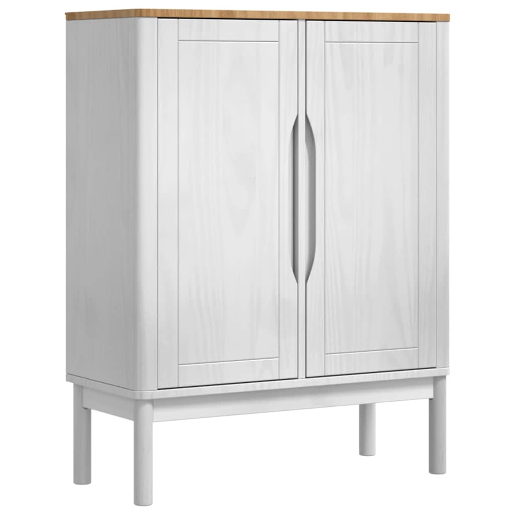 vidaXL Bufet FLORO Biały 70 x 30 x 70,5 cm Lite drewno sosnowe