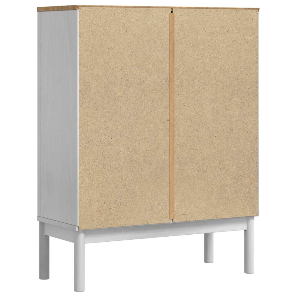 vidaXL Bufet FLORO Biały 70 x 30 x 70,5 cm Lite drewno sosnowe
