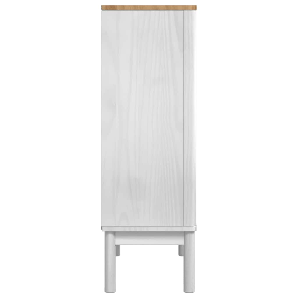 vidaXL Bufet FLORO Biały 70 x 30 x 70,5 cm Lite drewno sosnowe