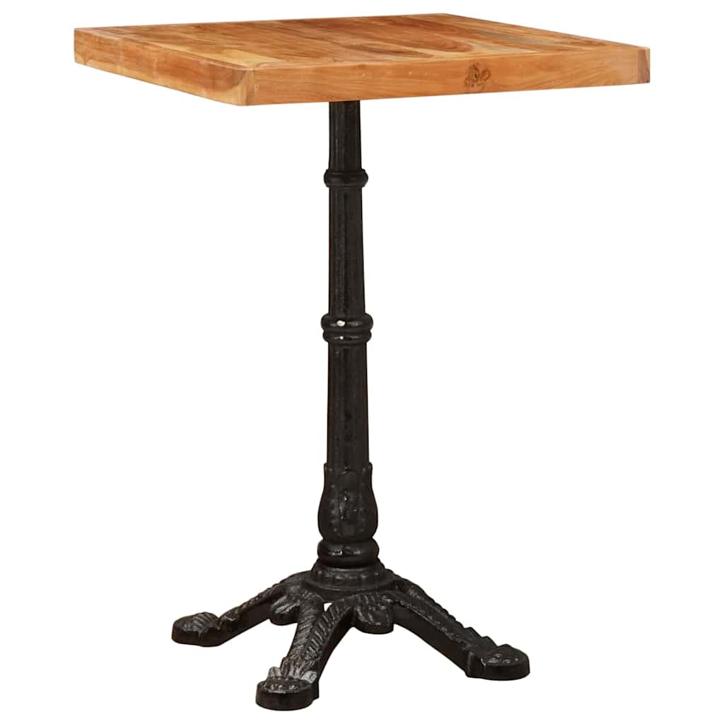 vidaXL Stolik bistro Brązowy 50 x 50 x 76 cm Lite Drewno Akacji