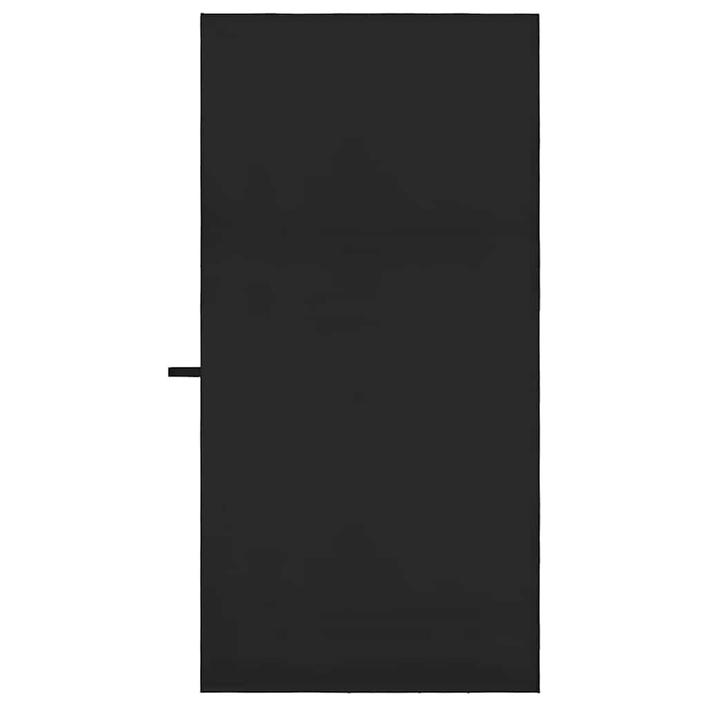 vidaXL Ręczniki Sportowe 2 pcs Czarny 140 x 70 cm Poliester i poliamid