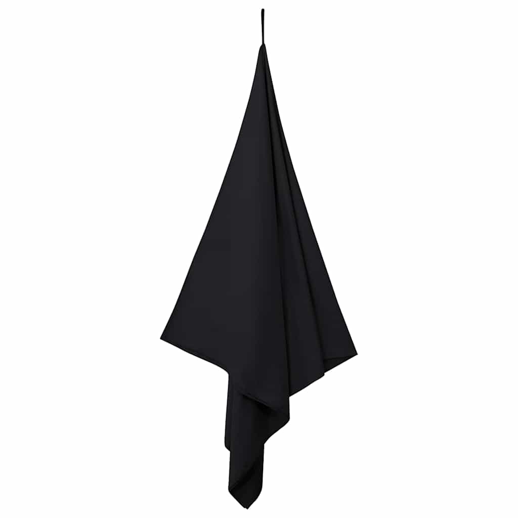 vidaXL Ręczniki Sportowe 2 pcs Czarny 200 x 100 cm