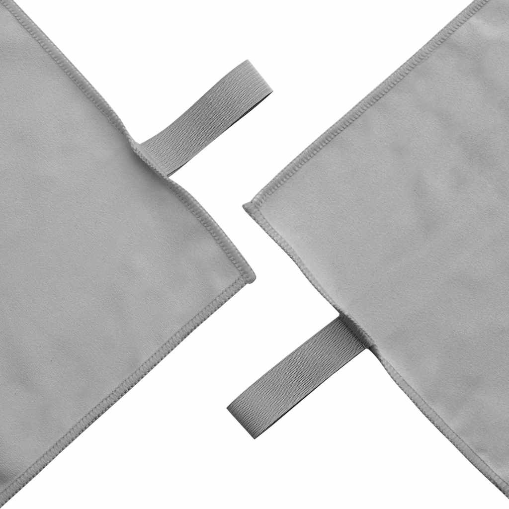 vidaXL Ręczniki Sportowe 2 pcs ciemno szary 50 x 30 cm