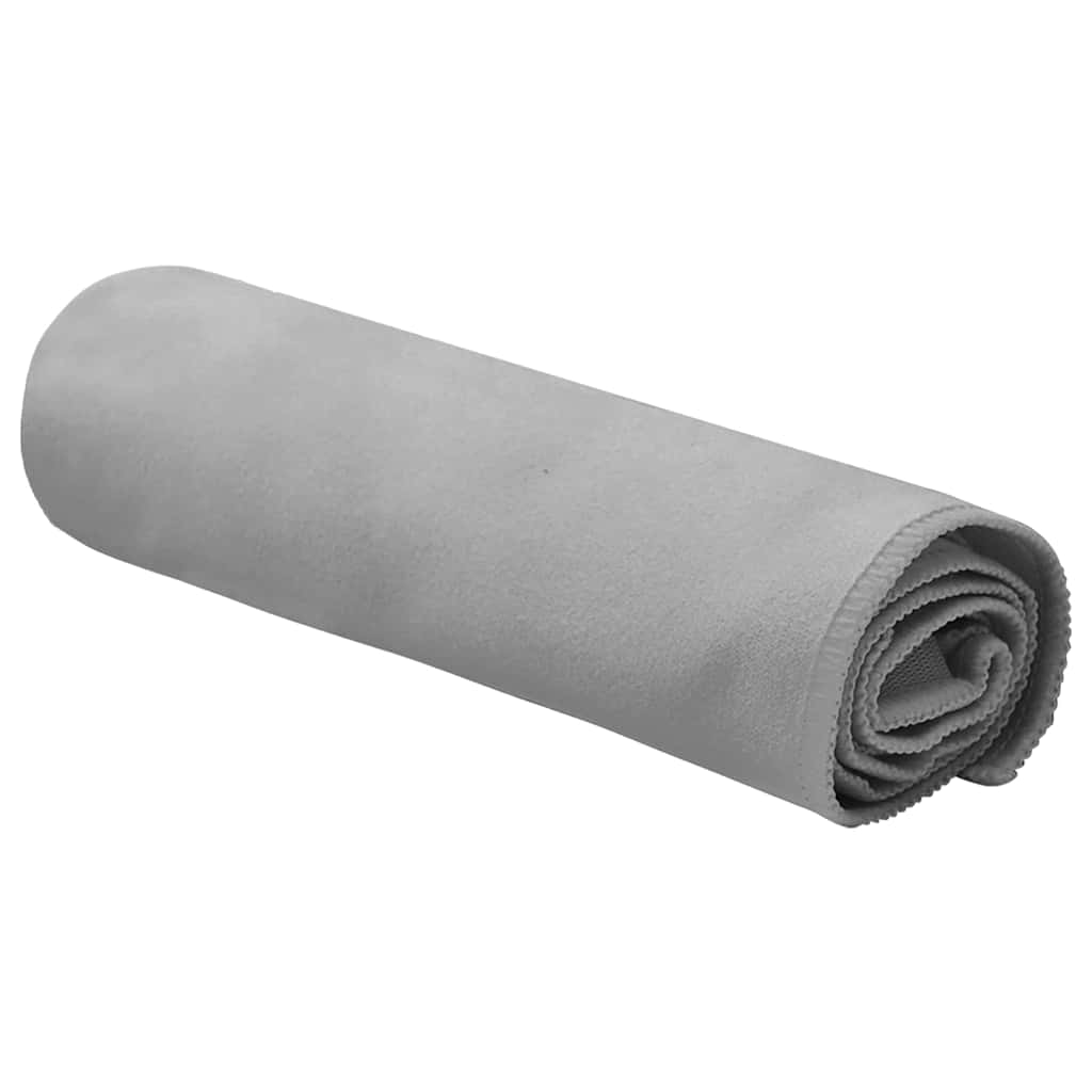 vidaXL Ręczniki Sportowe 2 pcs ciemno szary 50 x 30 cm