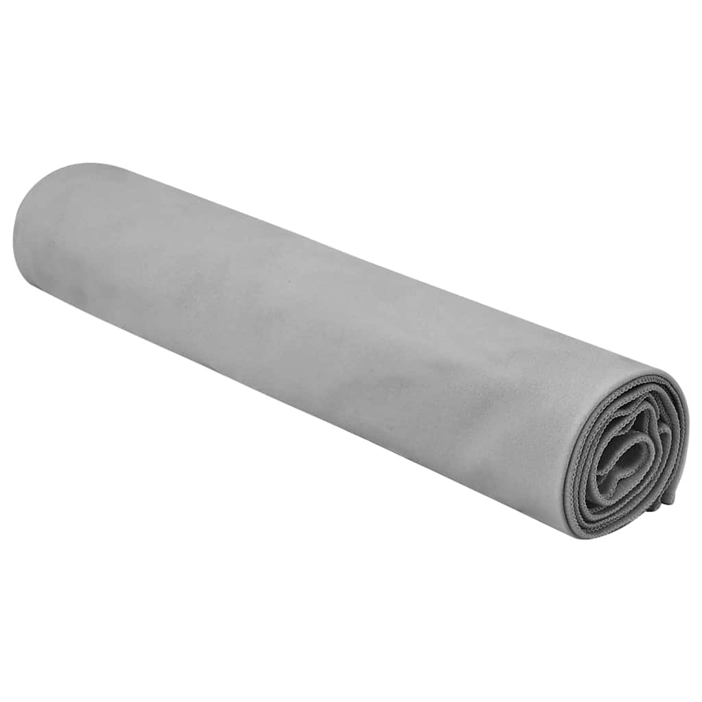 vidaXL Ręczniki Sportowe 2 pcs ciemno szary 140 x 70 cm