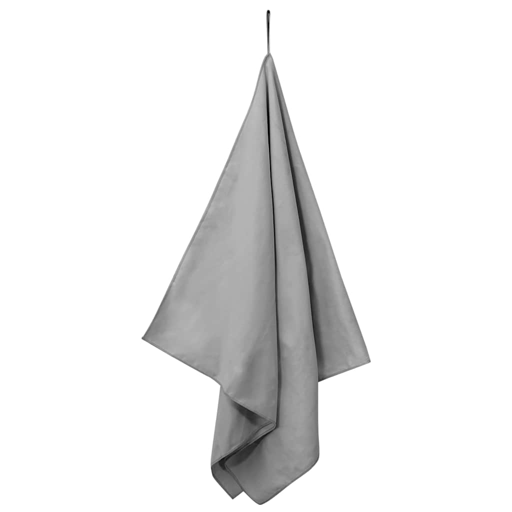 vidaXL Ręczniki Sportowe 2 pcs ciemno szary 140 x 70 cm