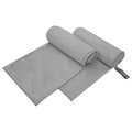 vidaXL Ręczniki Sportowe 2 pcs ciemno szary 200 x 100 cm
