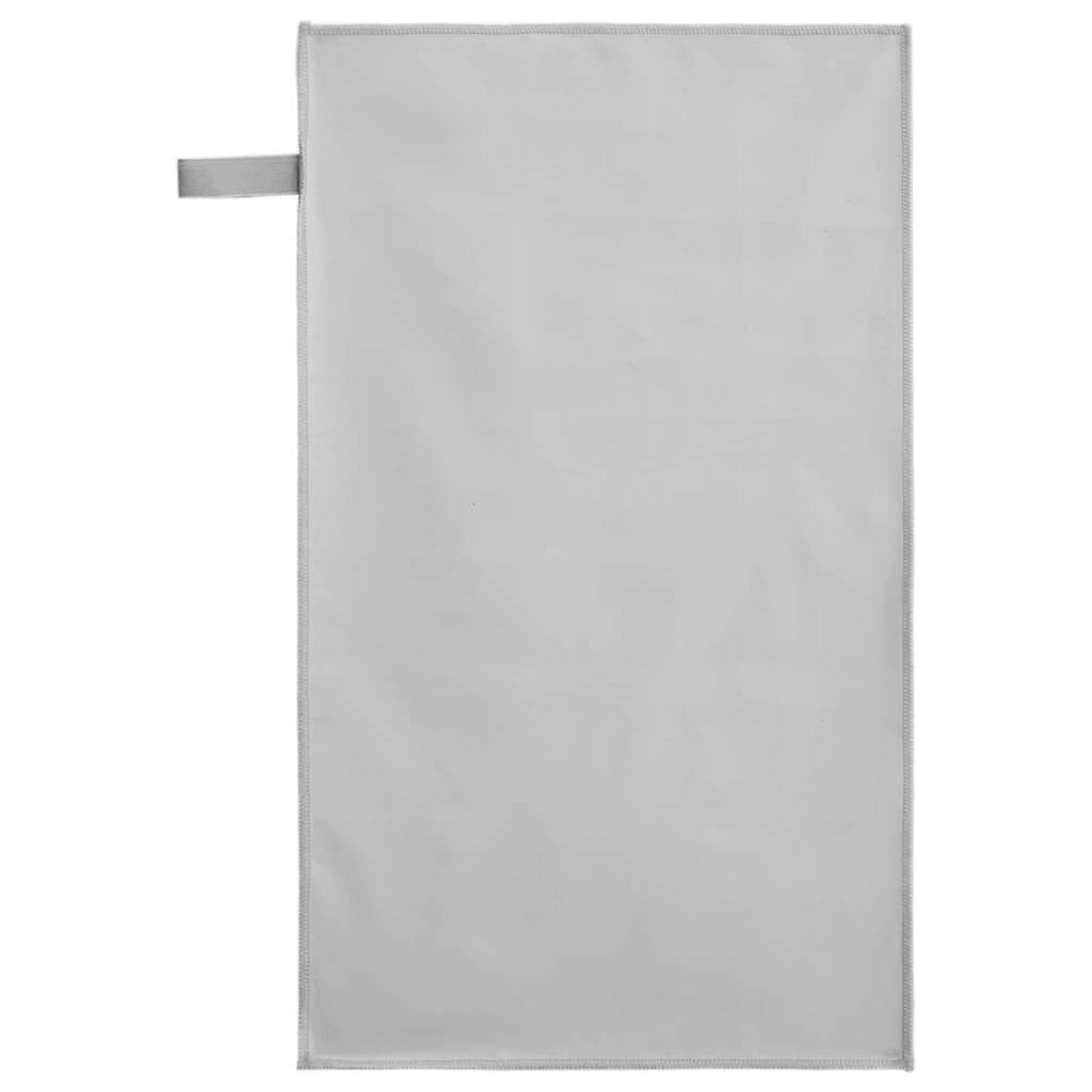 vidaXL Ręczniki Sportowe 2 pcs Szary 50 x 30 cm Poliester i poliamid