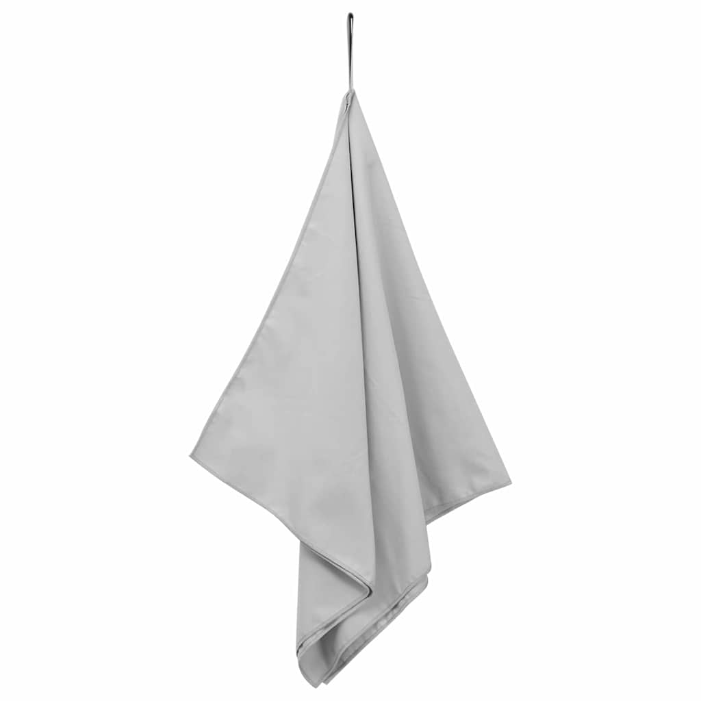 vidaXL Ręczniki Sportowe 2 pcs Szary 100 x 50 cm Poliester i poliamid