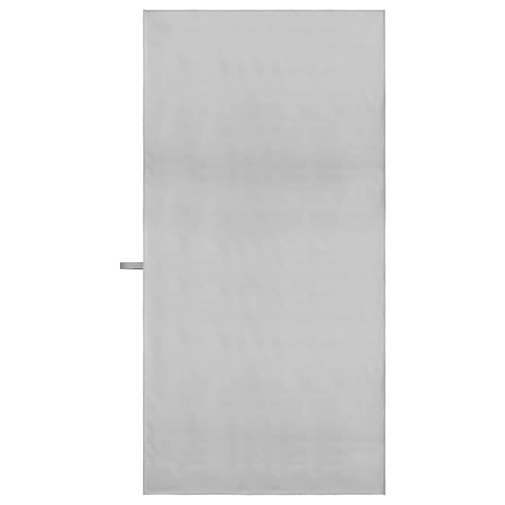 vidaXL Ręczniki Sportowe 2 pcs Szary 140 x 70 cm Poliester i poliamid