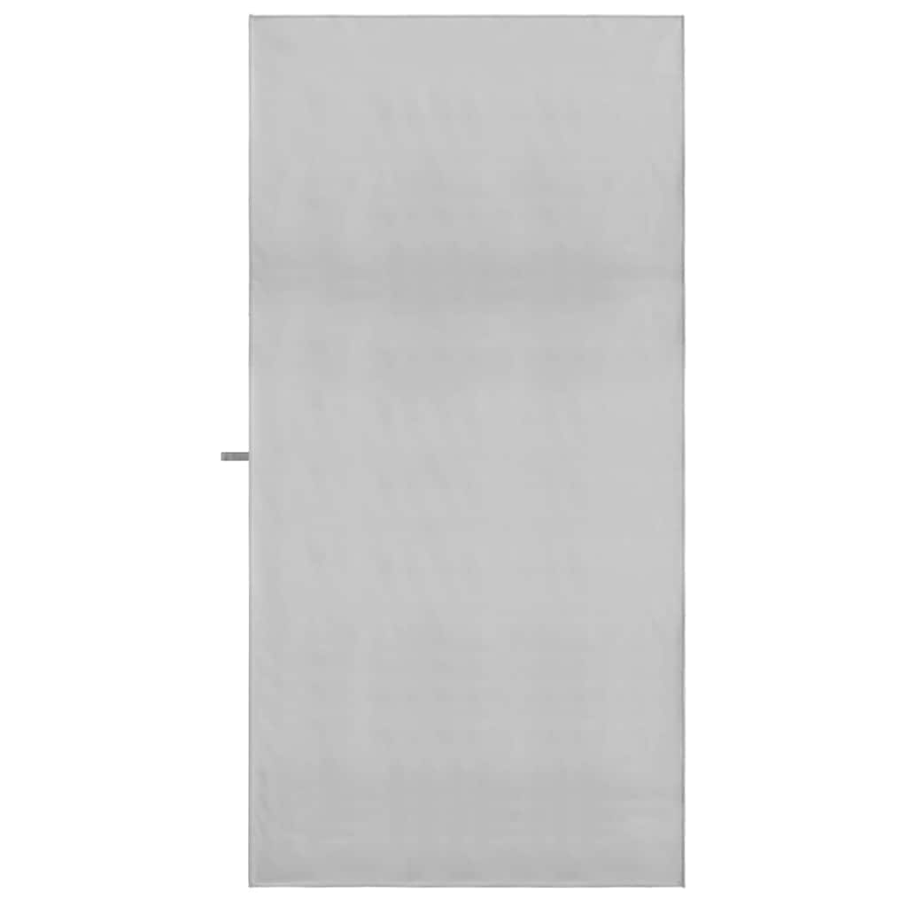 vidaXL Ręczniki Sportowe 2 pcs Szary 180 x 90 cm Poliester i poliamid