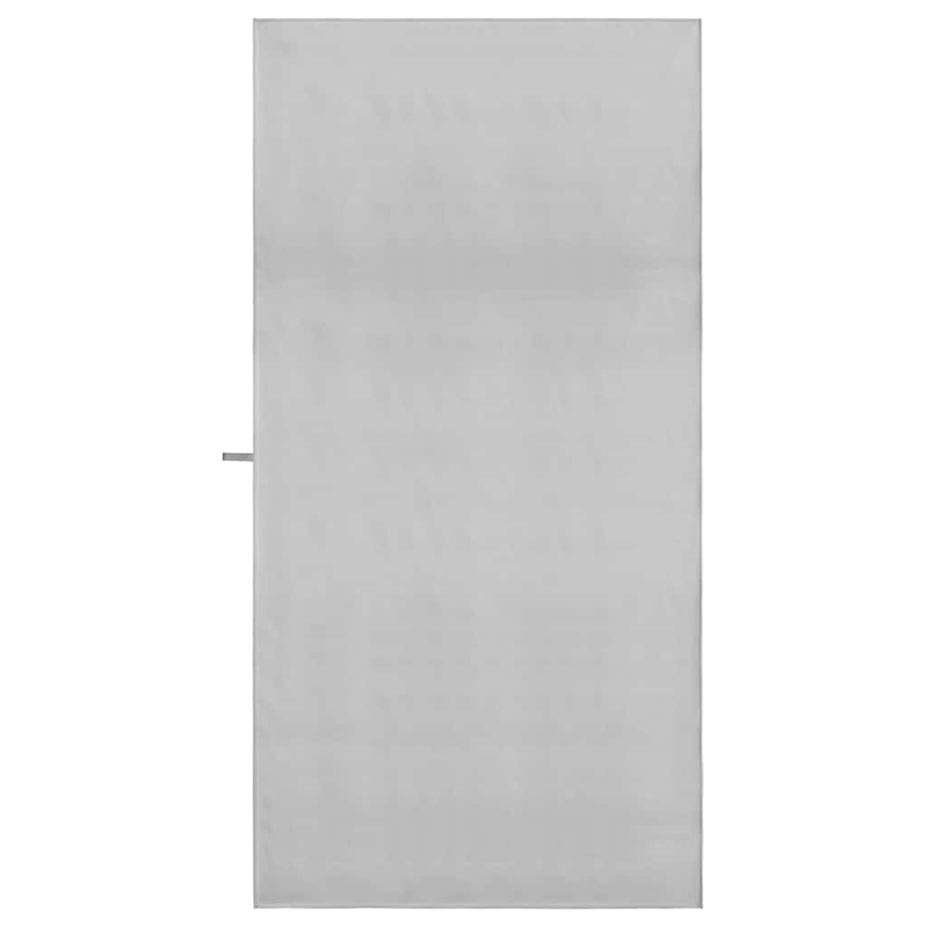 vidaXL Ręczniki Sportowe 2 pcs Szary 200 x 100 cm Poliester i poliamid