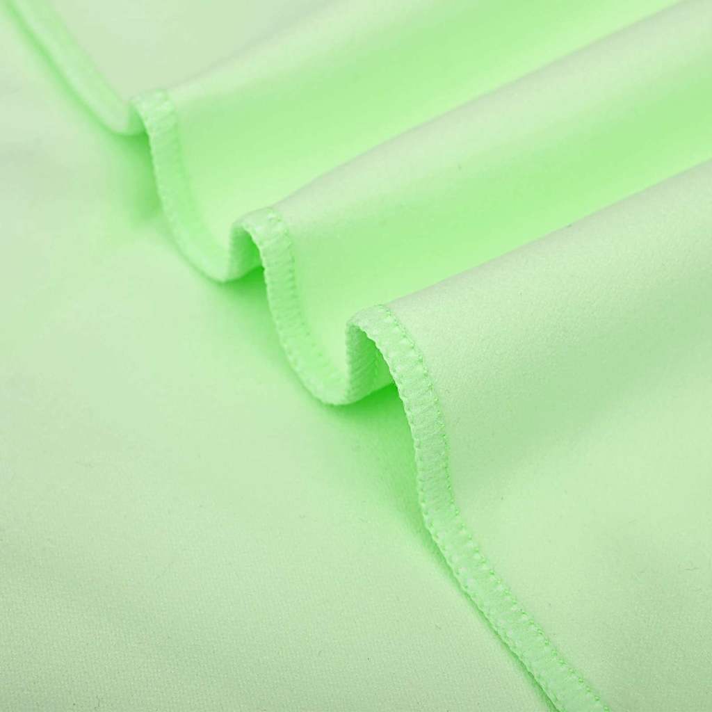 vidaXL Ręczniki Sportowe 2 pcs Zielony 50 x 30 cm Poliester i poliamid