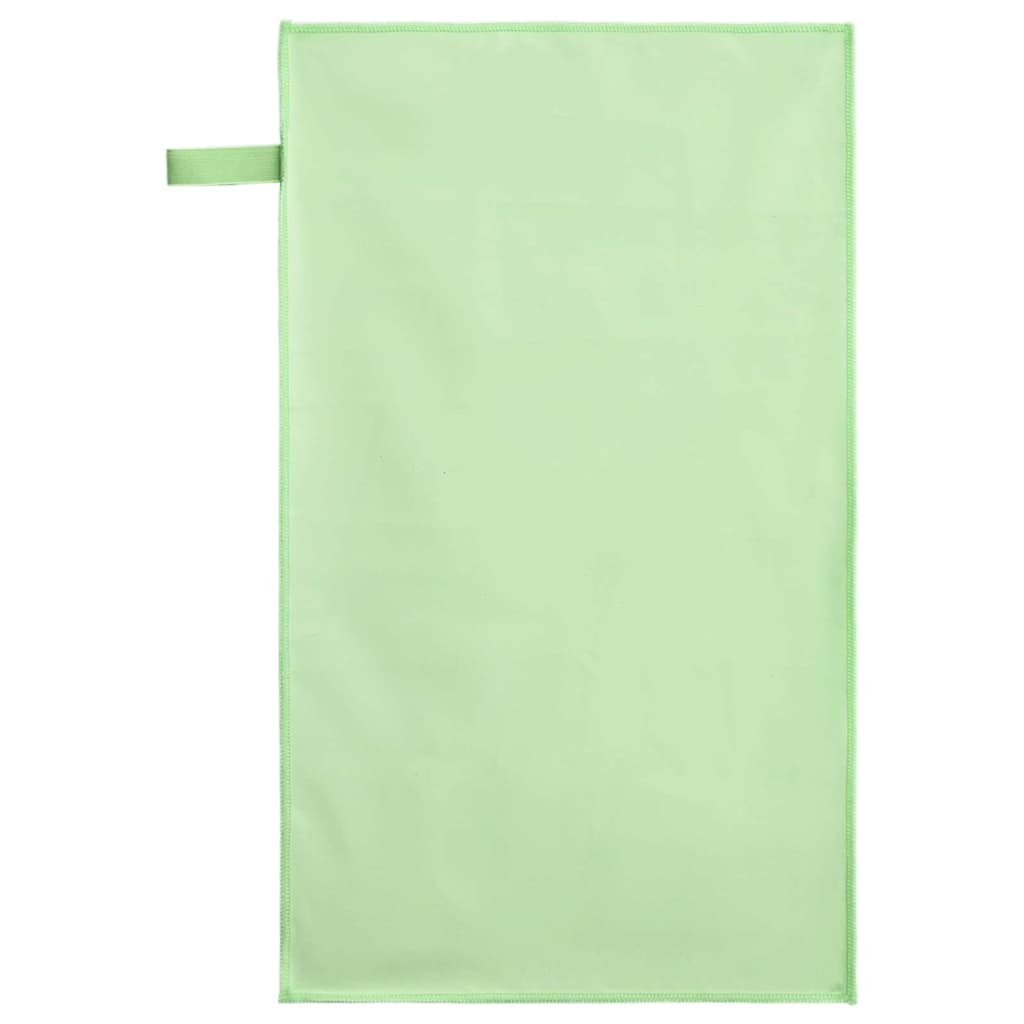 vidaXL Ręczniki Sportowe 2 pcs Zielony 50 x 30 cm Poliester i poliamid