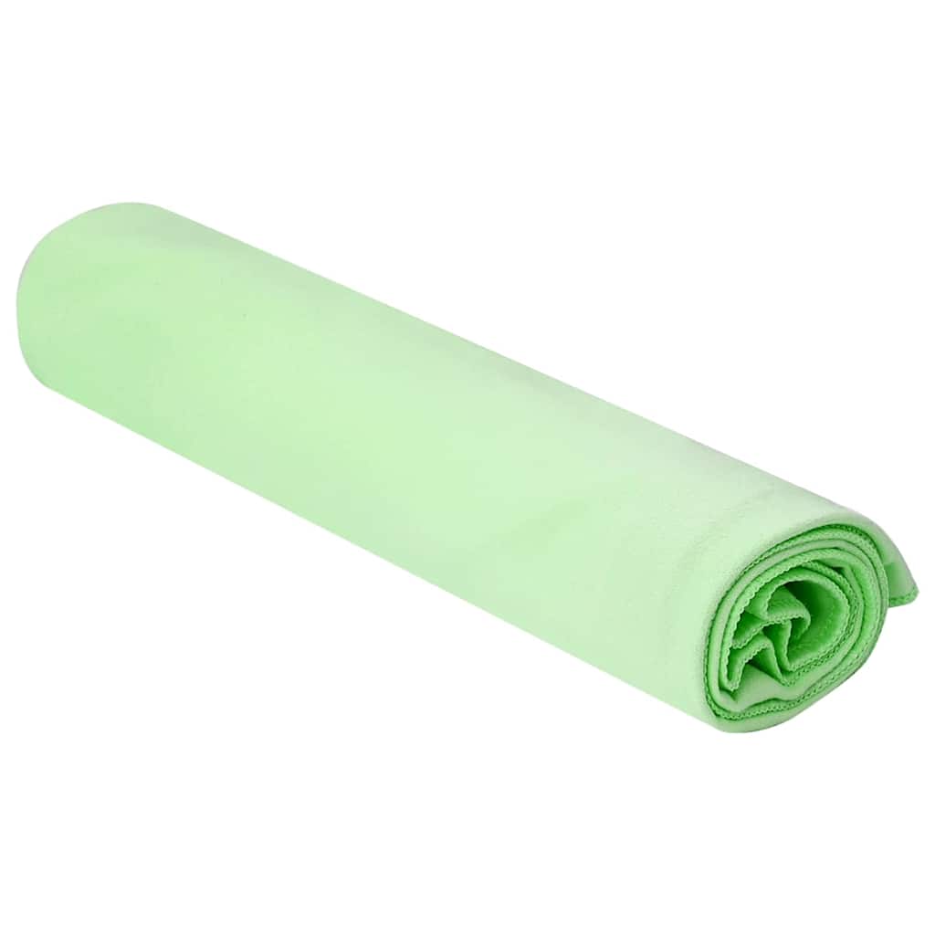 vidaXL Ręczniki Sportowe 2 pcs Zielony 100 x 50 cm