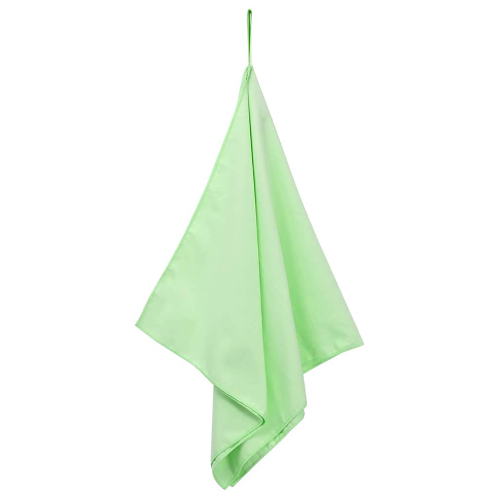 vidaXL Ręczniki Sportowe 2 pcs Zielony 100 x 50 cm