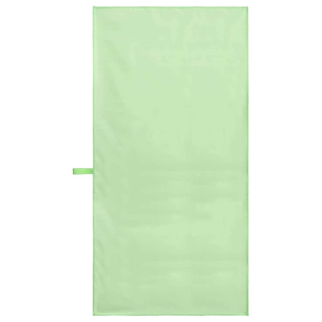 vidaXL Ręczniki Sportowe 2 pcs Zielony 100 x 50 cm