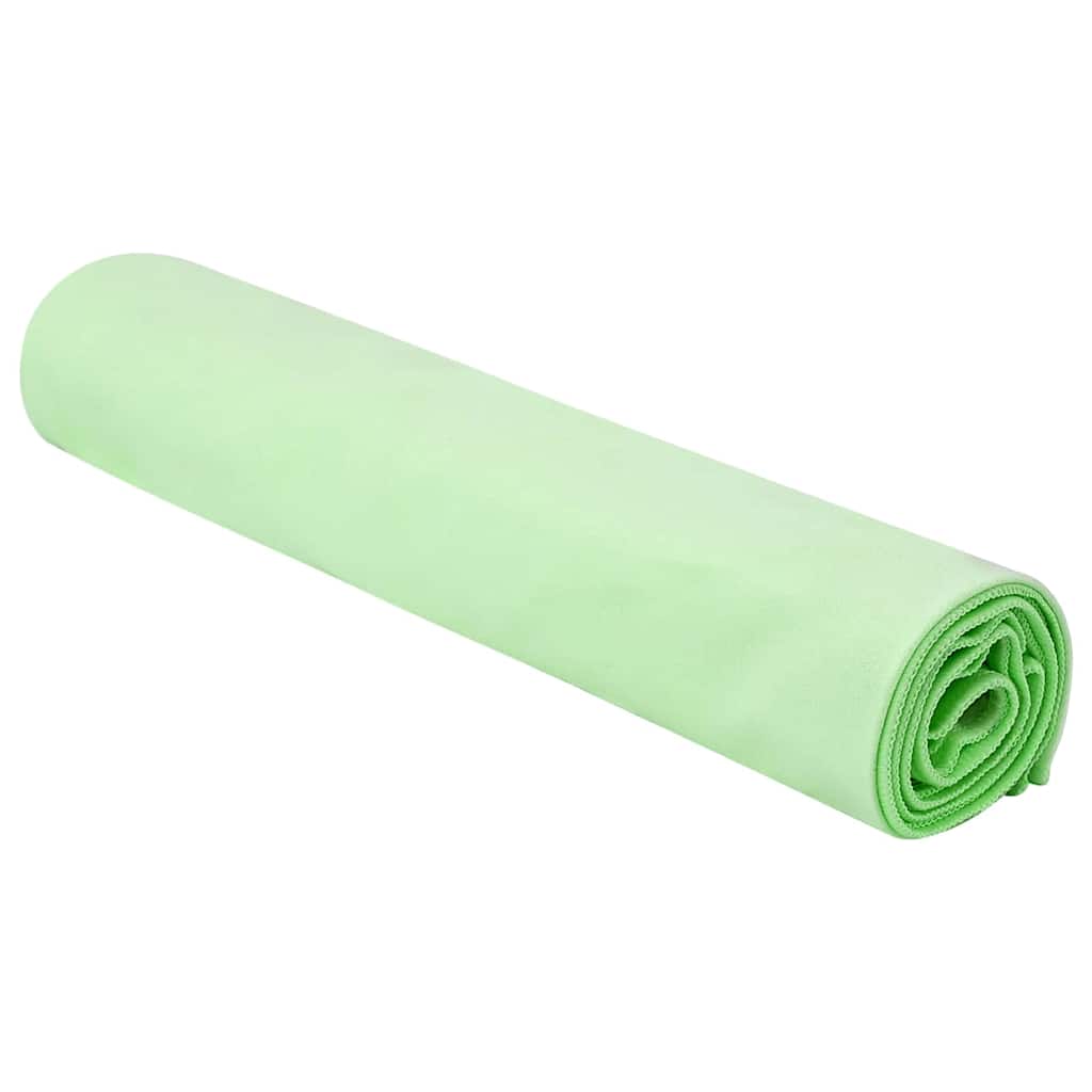 vidaXL Ręczniki Sportowe 2 pcs Zielony 140 x 70 cm