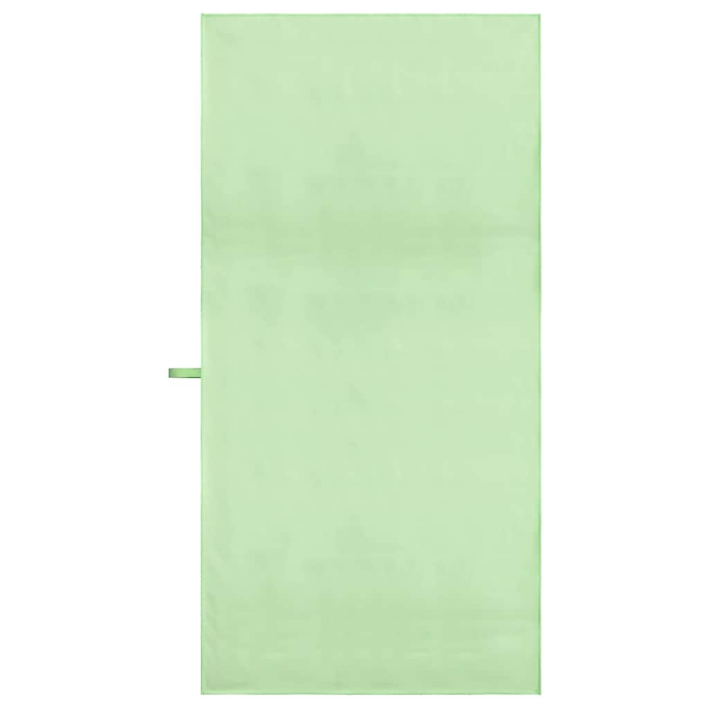 vidaXL Ręczniki Sportowe 2 pcs Zielony 140 x 70 cm