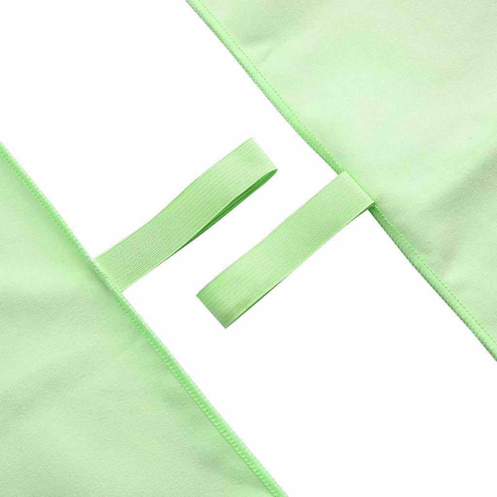 vidaXL Ręczniki Sportowe 2 pcs Zielony 180 x 90 cm