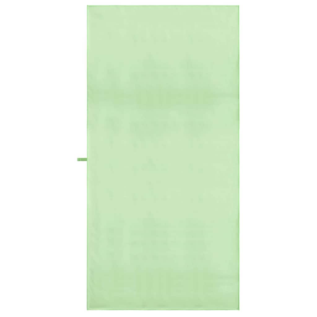 vidaXL Ręczniki Sportowe 2 pcs Zielony 180 x 90 cm