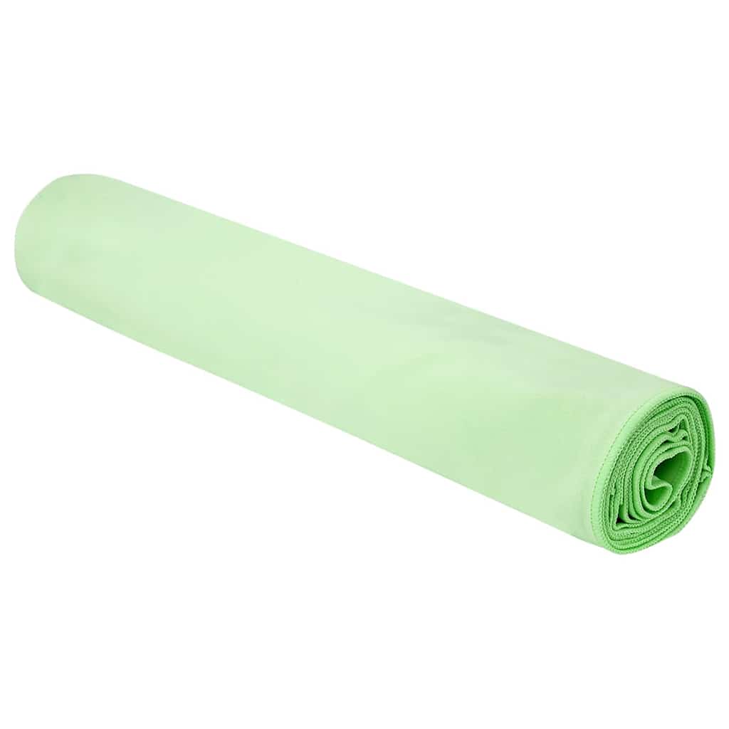 vidaXL Ręczniki Sportowe 2 pcs Zielony 200 x 100 cm