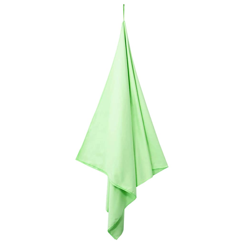vidaXL Ręczniki Sportowe 2 pcs Zielony 200 x 100 cm