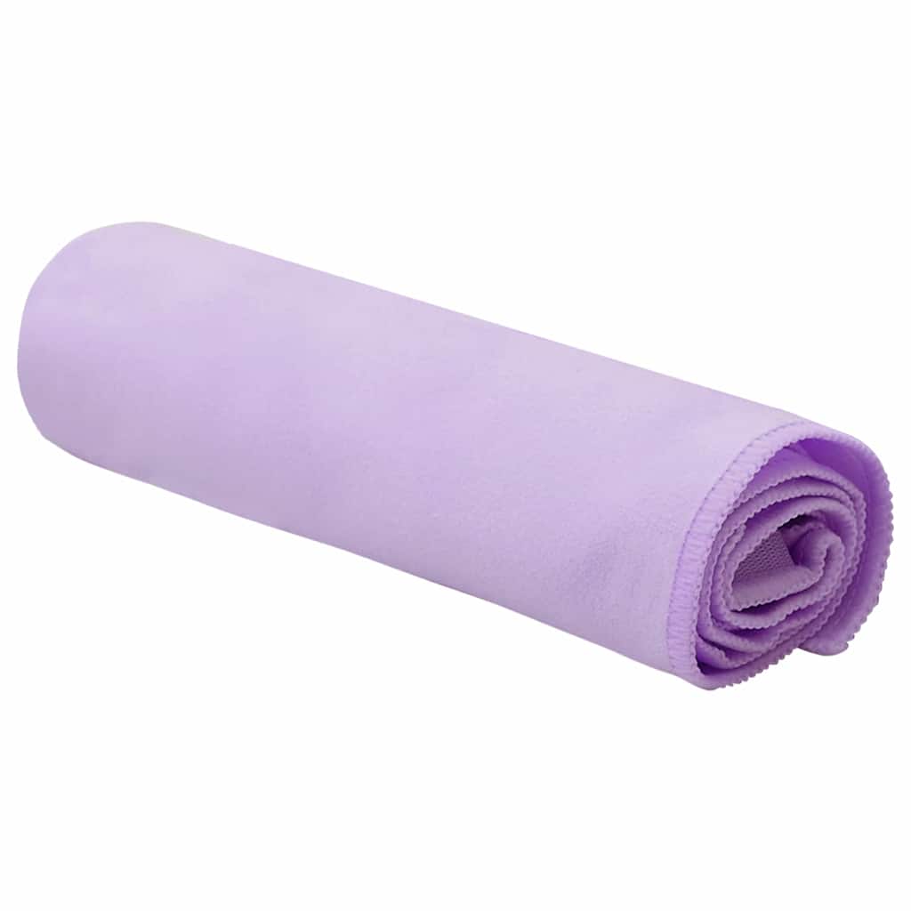 vidaXL Ręczniki Sportowe 2 pcs Fioletowy 50 x 30 cm
