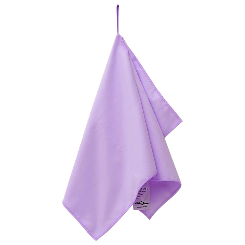 vidaXL Ręczniki Sportowe 2 pcs Fioletowy 50 x 30 cm