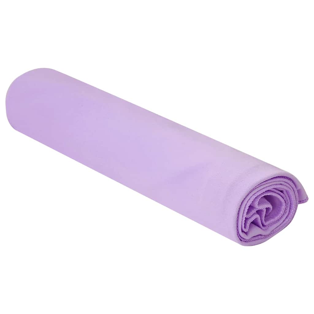 vidaXL Ręczniki Sportowe 2 pcs Fioletowy 100 x 50 cm