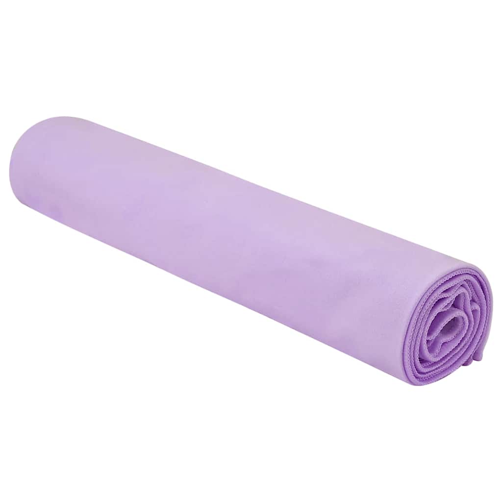 vidaXL Ręczniki Sportowe 2 pcs Fioletowy 140 x 70 cm