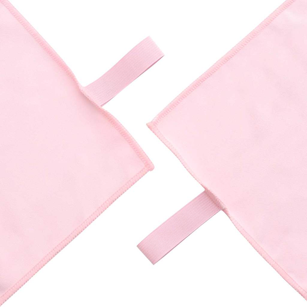 vidaXL Ręczniki Sportowe 2 pcs Różowy 50 x 30 cm Poliester i poliamid