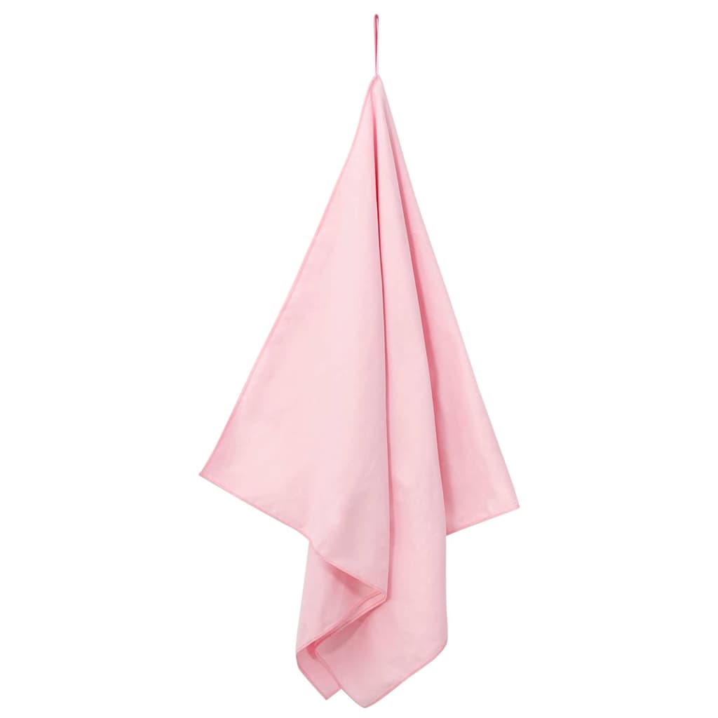 vidaXL Ręczniki Sportowe 2 pcs Różowy 140 x 70 cm Poliester i poliamid