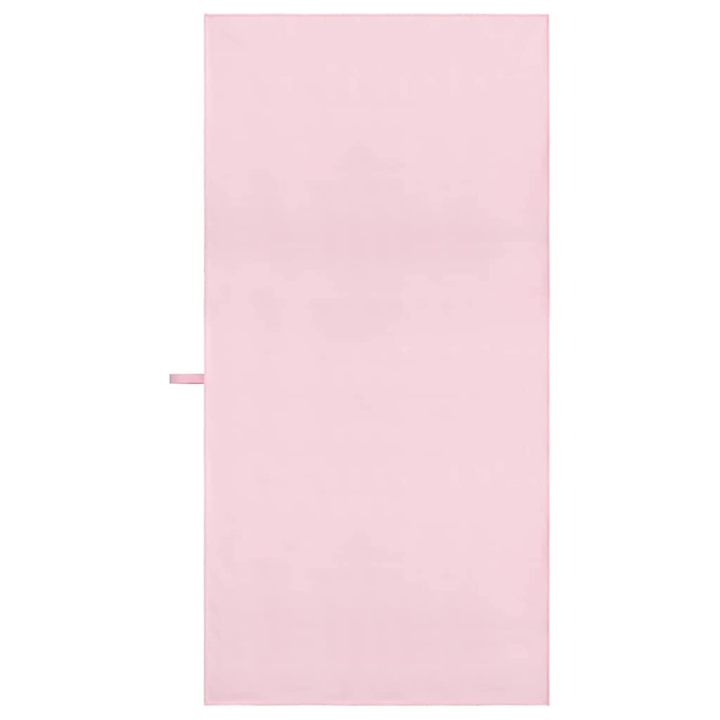 vidaXL Ręczniki Sportowe 2 pcs Różowy 140 x 70 cm Poliester i poliamid