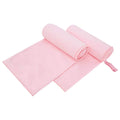 vidaXL Ręczniki Sportowe 2 pcs Różowy 200 x 100 cm