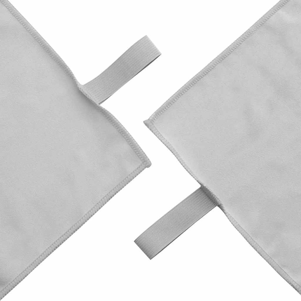 vidaXL Zestaw Ręczników Sportowych 2 pcs Szary tkanina