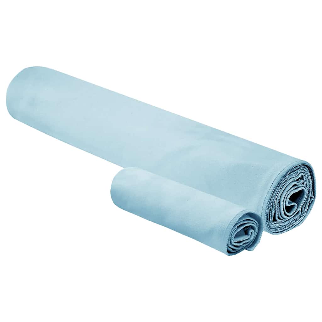 vidaXL Zestaw Ręczników Sportowych 2 pcs Niebieski tkanina