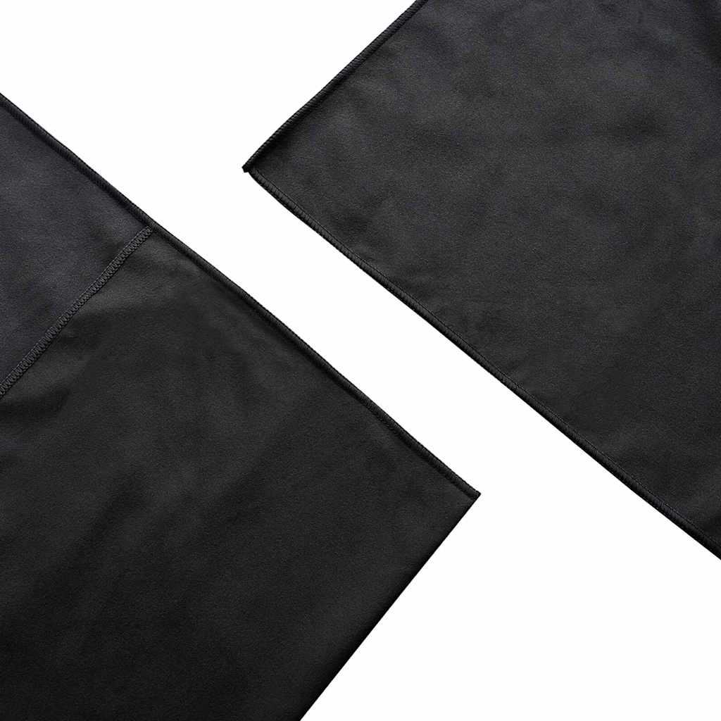 vidaXL Ręczniki do Krzeseł na Zewnątrz 2 pcs Czarny 130 x 60 cm